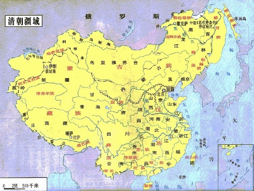 中国版图的历史演化图片