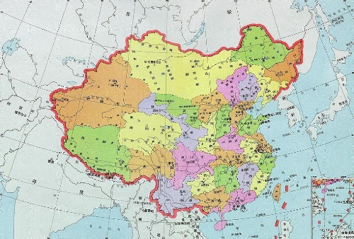 中国版图的历史演化图片